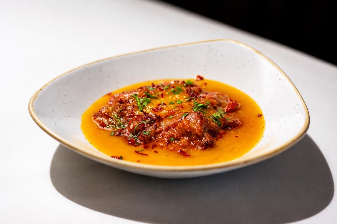 A beautifully presented signature curry